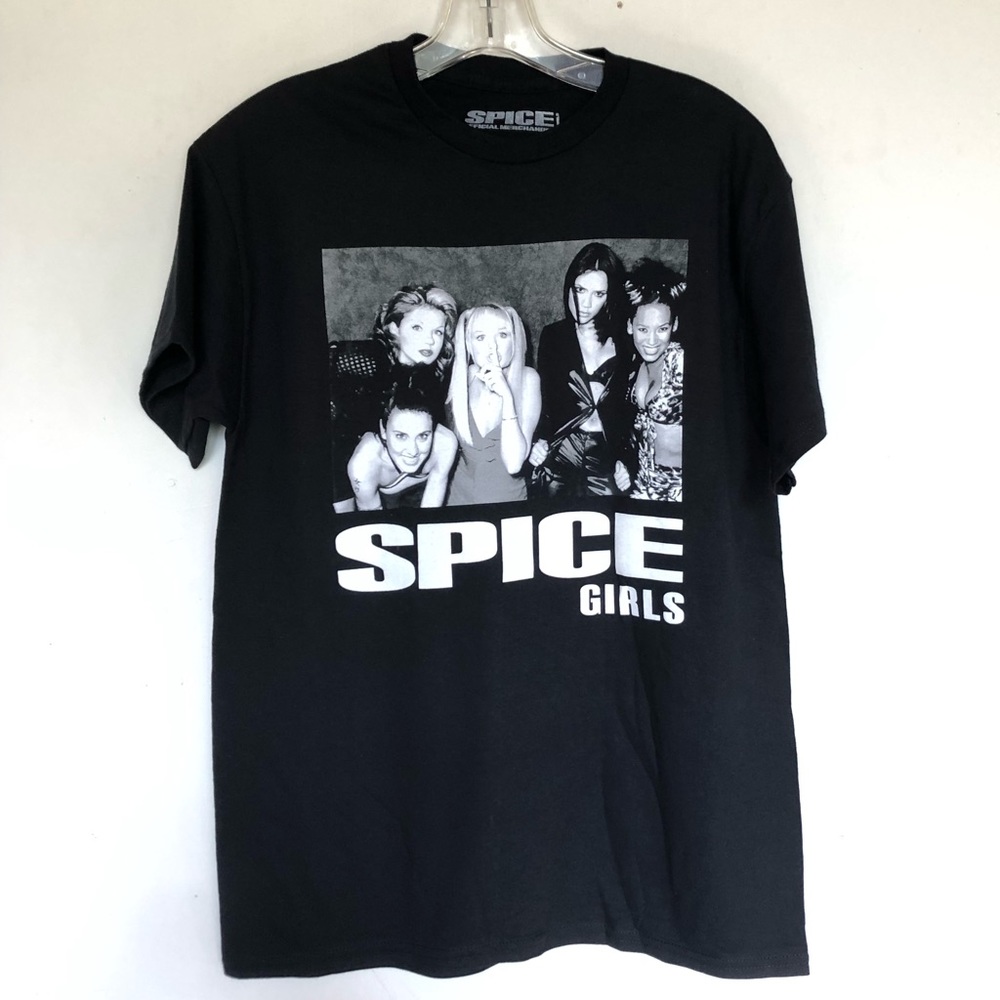 Spice Girls Group Photo Black & White Band Tee